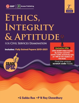 Ethics, Integrity & Aptitude (For Civil Services Examination) 7ed By G. Subba Rao, P. N. Roychowdhury Cover Image