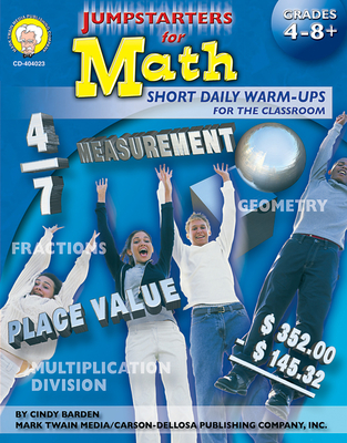 Jumpstarters for Math, Grades 4 - 12 Cover Image