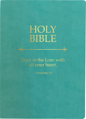 KJV Holy Bible, Trust in the Lord Life Verse Edition, Large Print, Coastal Blue Ultrasoft: (Red Letter, Teal, 1611 Version) Cover Image