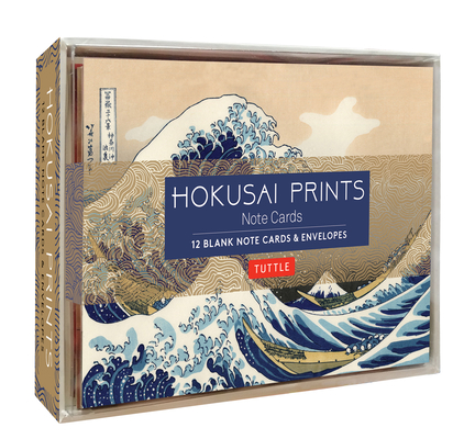 Hokusai Prints Note Cards: 12 Blank Note Cards & Envelopes (6 X 4 Inch Cards in a Box) By Tuttle Studio (Editor), Katsushika Hokusai (Illustrator) Cover Image