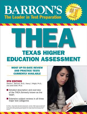 THEA: The Texas Higher Education Assessment (Barron's Test Prep TX) Cover Image
