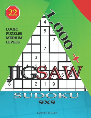 1,000 + sudoku jigsaw 9x9: Logic puzzles medium levels Cover Image