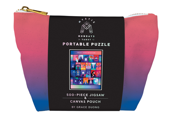 Mystic Mondays Tarot Portable Puzzle: 500-Piece Jigsaw & Canvas Pouch By Grace Duong Cover Image