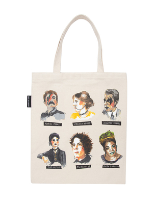 Punk Rock Authors Tote Bag By Out of Print (Created by) Cover Image
