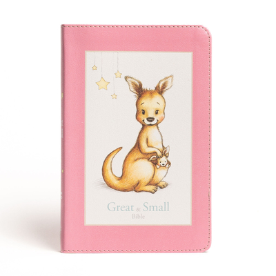 CSB Great and Small Bible, Pink LeatherTouch: A Keepsake Bible for Babies Cover Image