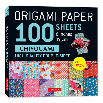 Origami Paper 100 Sheets Chiyogami 6 (15 CM): Tuttle Origami Paper: Double-Sided Origami Sheets Printed with 12 Different Patterns (Instructions for 5 By Tuttle Studio (Editor) Cover Image