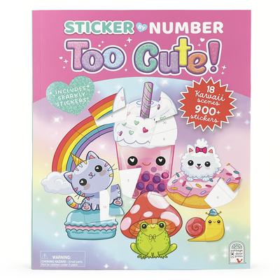 Sticker by Number Too Cute! Cover Image