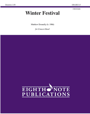 Winter Festival: Conductor Score & Parts (Eighth Note Publications) By Matthew Donnelly (Composer) Cover Image