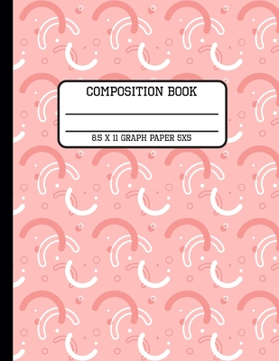 Composition Book Graph Paper 5x5: Trendy Geometric Back to School Quad Writing Notebook for Students and Teachers in 8.5 x 11 Inches By Full Spectrum Publishing Cover Image