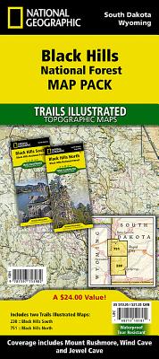 Black Hills National Forest [Map Pack Bundle] (National Geographic Trails Illustrated Map) Cover Image