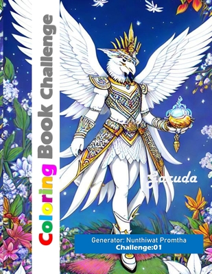 Coloring Book: CHALLENGE 01: For adults and teens Cover Image