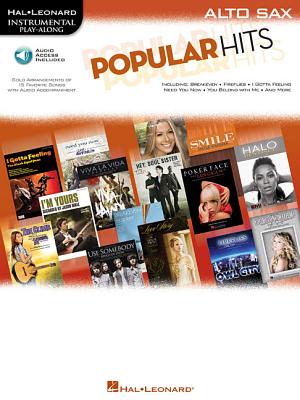 Popular Hits Instrumental Play-Along for Alto Sax Book/Online Audio Cover Image