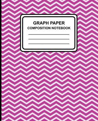 Graph Paper Composition Notebook: Chevron (Purple), 7.5