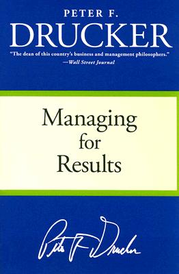 managing for results By Peter F. Drucker Cover Image