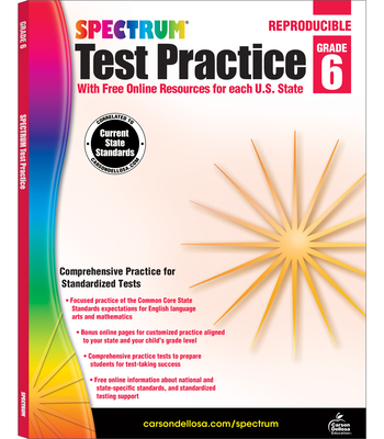 Spectrum Test Practice, Grade 6 By Spectrum (Compiled by), Carson Dellosa Education (Compiled by) Cover Image