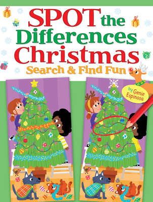 Spot the Differences Christmas: Search & Find Fun By Genie Espinosa Cover Image