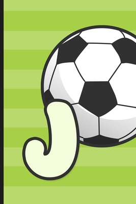 J: Soccer Monogram Letter J Initial Notebook - 6