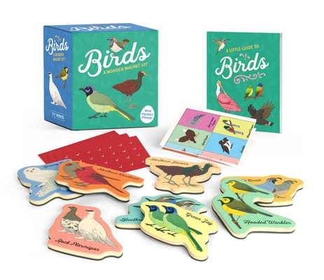 Birds: A Wooden Magnet Set (This Is a Book for People Who Love) By Danielle Belleny, Stephanie Singleton (Illustrator) Cover Image