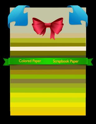 Scrapbook Paper: Colored Paper Scrapbook Paper Yellow Group Colored Sheet Series By Tukang Warna Warni Cover Image