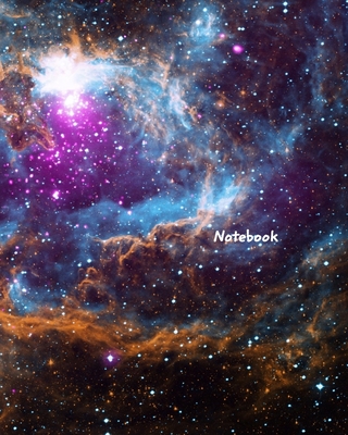 Notebook: Milky Way Nebula Design Notebook, Journal By June Bug Journals Cover Image