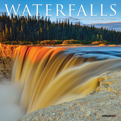 Waterfalls 2024 7 X 7 Mini Wall Calendar Cover Image