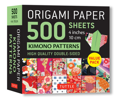 Origami Paper 500 Sheets Kimono Patterns 4 (10 CM): Tuttle Origami Paper: Double-Sided Origami Sheets Printed with 12 Different Traditional Patterns Cover Image