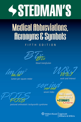 Stedman's Medical Abbreviations, Acronyms & Symbols By Stedman's Cover Image