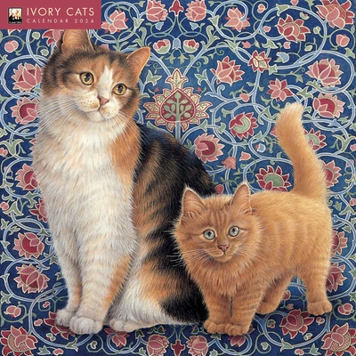 Ivory Cats by Lesley Anne Ivory Wall Calendar 2024 (Art Calendar) Cover Image