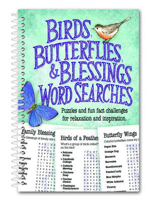 Birds, Butterflies, and Blessings Word Search By Product Concept Editors (Editor) Cover Image