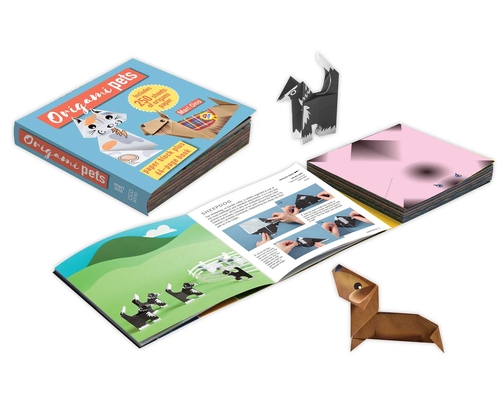 Origami Pets: Paper block plus 64-page book By Mari Ono Cover Image