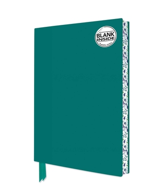 Teal Blank Artisan Notebook (Flame Tree Journals) (Blank Artisan Notebooks) Cover Image