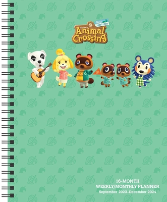 Animal Crossing 16-Month 2023-2024 Weekly/Monthly Planner Calendar Cover Image