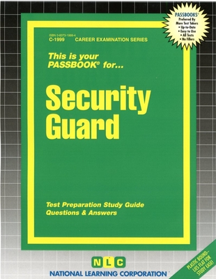 Security Guard: Passbooks Study Guide (Career Examination Series) Cover Image