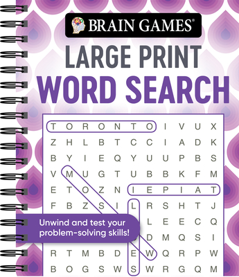 Brain Games - Large Print Word Search (Swirls) By Publications International Ltd, Brain Games Cover Image