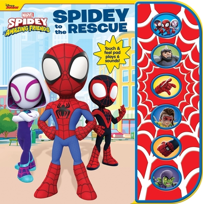 Disney Junior Marvel Spidey and His Amazing Friends: Spidey to the Rescue Sound Book By Pi Kids, Premise Entertainment (Illustrator), The Disney Storybook Art Team (Illustrator) Cover Image
