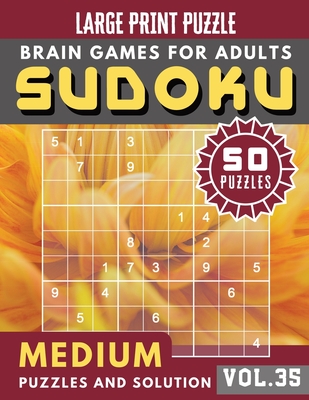 Sudoku Medium: sudoku puzzle books one per page - Sudoku puzzle for memory Sudoku Quest for Adults & Seniors and Sudoku Solver (Sudok Cover Image