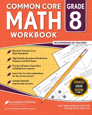 Common Core Math Workbook: Grade 8 Cover Image