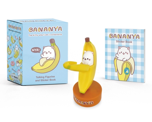 Bananya: Talking Figurine and Sticker Book (RP Minis) By Crunchyroll Cover Image