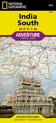 India South Map (National Geographic Adventure Map #3014) By National Geographic Maps - Adventure Cover Image