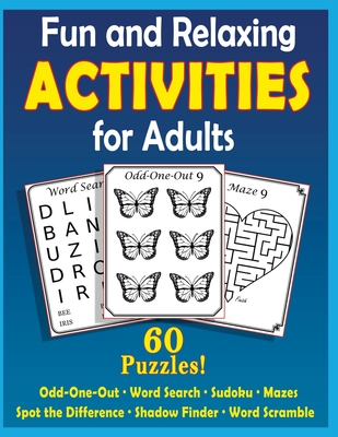 Fun and Relaxing Activities for Adults: Puzzles for People with Dementia [Large-Print] Cover Image