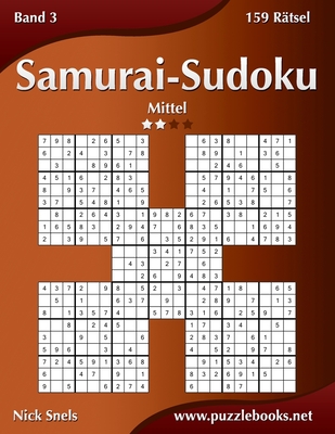 Samurai-Sudoku - Mittel - Band 3 - 159 Rätsel | The Book Bin
