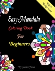 Easy Mandala Coloring Book for Beginners Black Background: MANDALA ON BLACK BACKGROUND Coloring Book. This collection of beautiful Mandala designs geo By Susan Jones Cover Image