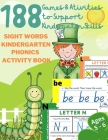 Sight Words Kindergarten & Phonics Activity Book By Hellen Anvil Cover Image