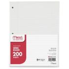 Mead Wide Ruled Filler Paper, 8 X 10.5, White, 200 Sheets/Pack (15200) Cover Image