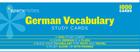 German Vocabulary Sparknotes Study Cards: Volume 11 By Sparknotes Cover Image