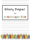 Story Paper for Kindergarten: Elementary Primary Notebook with Picture Space and Dotted Midline - Grade K-2 School Exercise Book Cover Image
