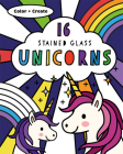 Stained Glass Coloring Unicorns Cover Image