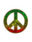 Cornell Notes: Marijuana Leaf Peace Sign Cornell Notebook for High School and University Students: 8.5
