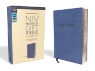 Niv, Premium Gift Bible, Leathersoft, Navy, Red Letter Edition, Comfort Print By Zondervan Cover Image
