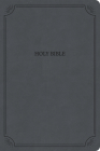 NASB Large Print Thinline Bible, Value Edition, Charcoal Leathertouch Cover Image